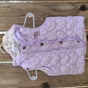 Baby Girl Hooded Vest 12M